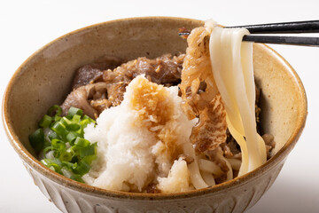 鬼おろし肉ぶっかけうどん