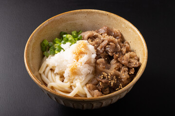 鬼おろし肉ぶっかけうどん