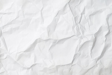 White crumpled paper texture background ,parchment paper copy space as contemporary backdrop for display or montage your text or products