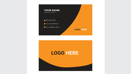 Fototapeta premium creative modern name card and business card.Modern Business Card - Creative and Clean Business Card Template.