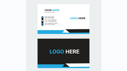 Modern Business Card - Creative and Clean Business Card Template.business card design . double sided business card template modern and clean style .