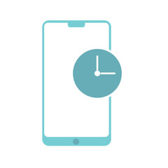 Smartphone Time Icon Logo Design Element