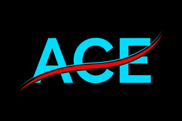 ACE logo. ACE latter logo with double line. ACE latter. ACE logo for technology, business and real estate brand