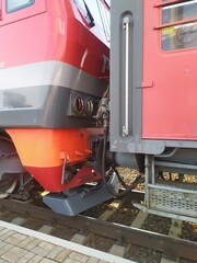 Locomotive train on the railway