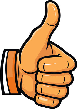 hand with thumbs up symbol Illustration Clipart AI Generative Image