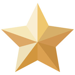 Obraz premium Yellow 3D Star