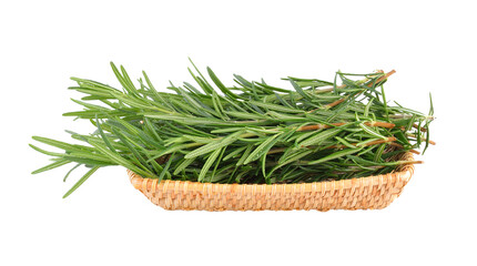 rosemary in basket on transparent png