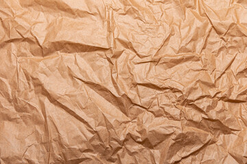 Abstract Crumpled And Creased Recycle Brown Paper Texture Background