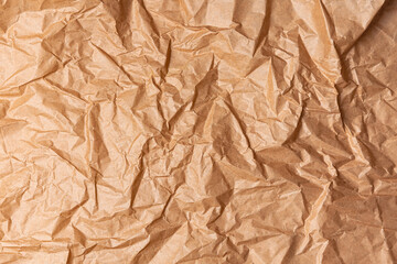Abstract Crumpled And Creased Recycle Brown Paper Texture Background