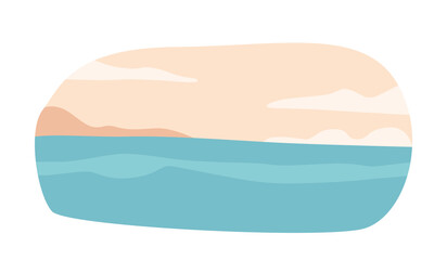 Sea Beach Horizon With Rocks Offers A Breathtaking View Where The Sea Meets The Sky, Creating A Beautiful Atmosphere