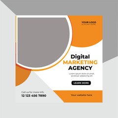Digital marketing social Media post Design template.