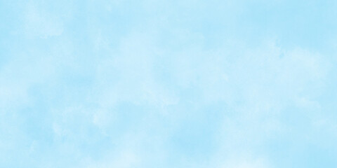 blue sky with clouds. Light sky blue shades watercolor background.Grunge blue background with space for text,watercolor abstract painting of blue grunge texture.	