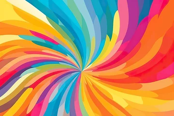 Tischdecke A colorful abstract background with a spiral design. Generative AI. © Friedbert