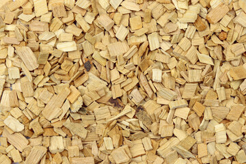 Decorative wood chips full frame background