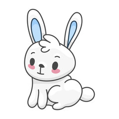 Sticker Hare Character