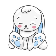 Sticker Hare Character