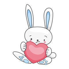 Sticker Hare Character