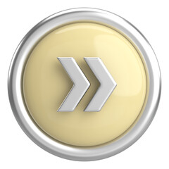 Next button. Continue button. 3D illustration.