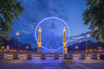 Obraz premium Bordeaux by Night, France