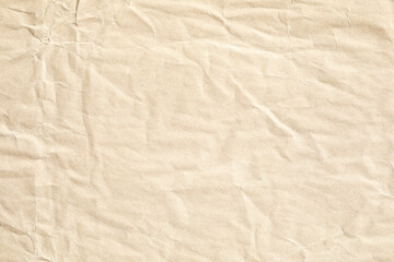 Old vintage brown crumpled paper texture