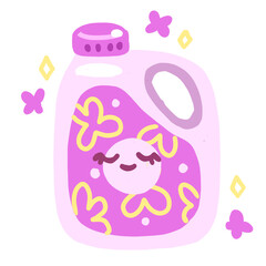 pink flower cleanser