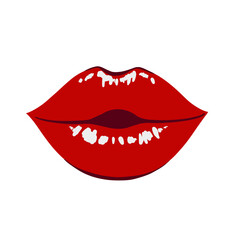 Obraz premium Red Lips Mouth