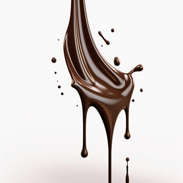 recommend clip art: chocolate dripping on a white background
