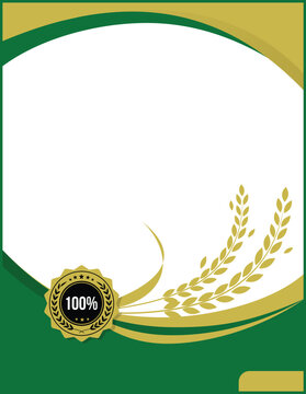 rice wrapper design template, rice packaging