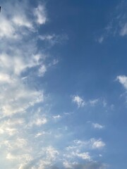 blue sky with clouds