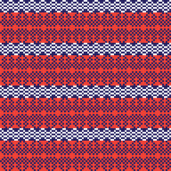 Colourful Christmas Fair Isle Seamless Pattern Design