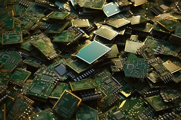 computer circuit chip waste