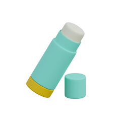 education icon, glue stick 3d