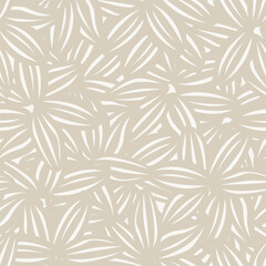 Neutral Colour Floral Seamless Pattern Design Background