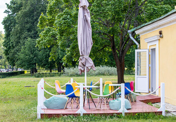 Obraz na płótnie Canvas person relaxing in hammock