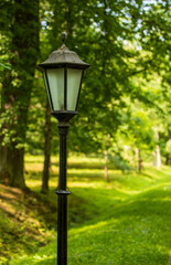 Fototapeta na wymiar street lamp in the park