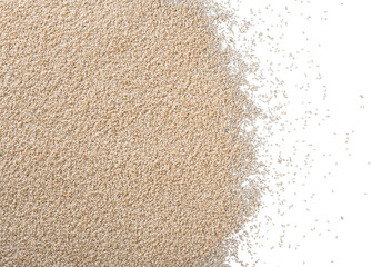 Sesame seeds scattered. Spices for buns and bread