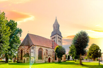 Naklejka premium Altstadt, Hofgeismar, Hessen, Deutschland 