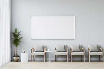 Family health clinic chairs. Generate Ai