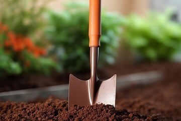 Hand garden shovel. Generate Ai