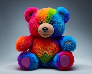 Colorful teddy bear