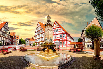 Altstadt, Hofgeismar, Hessen, Deutschland 