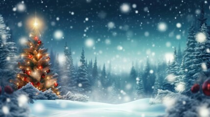 Christmas and New Year background for product placement