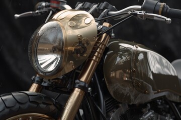 Fototapeta na wymiar motorcycle accessories, Generative AI