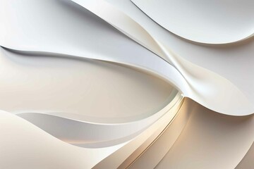 Minimal geometric white light background abstract design. 