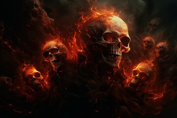 Souls hell fire. Generate Ai