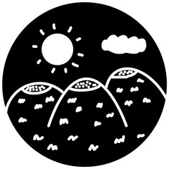 illustration of an background with clouds