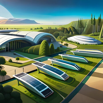 "Greenopolis: A Futuristic Eco-Friendly City in Harmony with Nature"