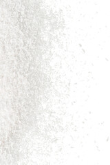 Indian white spices. White coconut flakes.
