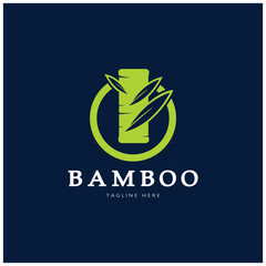 Bamboo Logo Template vector icon illustration design