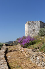 The fragment Castle of island Skyros (Greece)